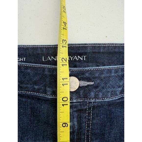 Lane Bryant High-Rise Hem Frayed Straight Lg Wm  Sz 20 Jeans - Picture 3 of 7